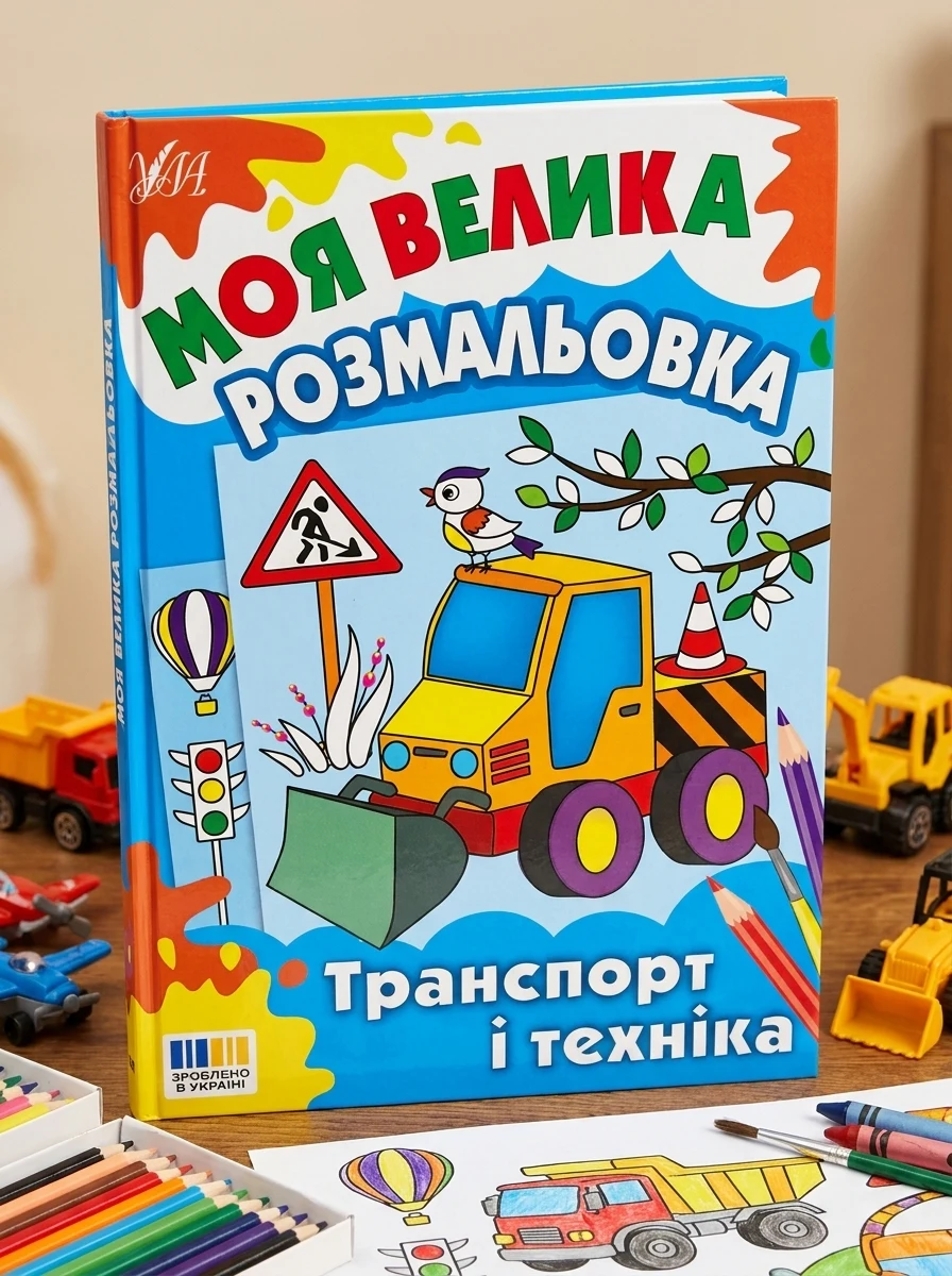 Моя велика розмальовка. Транспорт і техніка