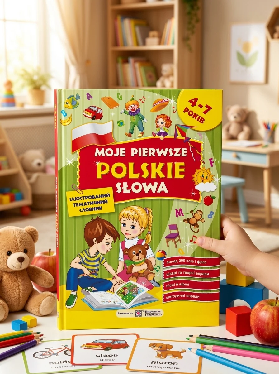 Moje pierwsze polskie slowa. Мої перші польські слова. Ілюстрований тематичний словник для дітей 4-7 років — фото 2