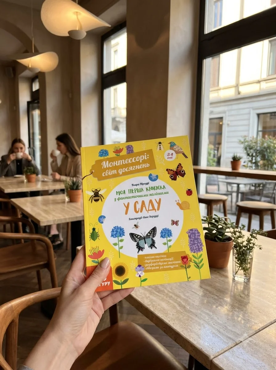 Моя перша книга з фантастичними наліпками. У саду — фото 2
