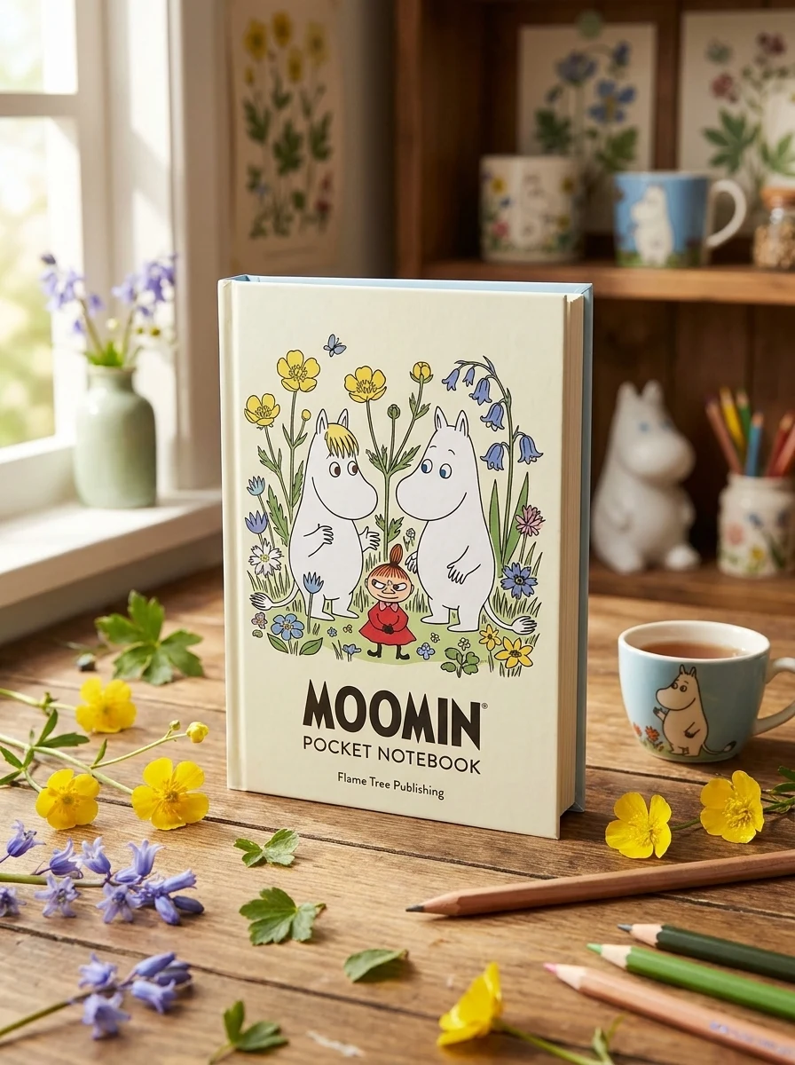 Moomin and Flowers Artisan Art Pocket Notebook — Комікси та манґи