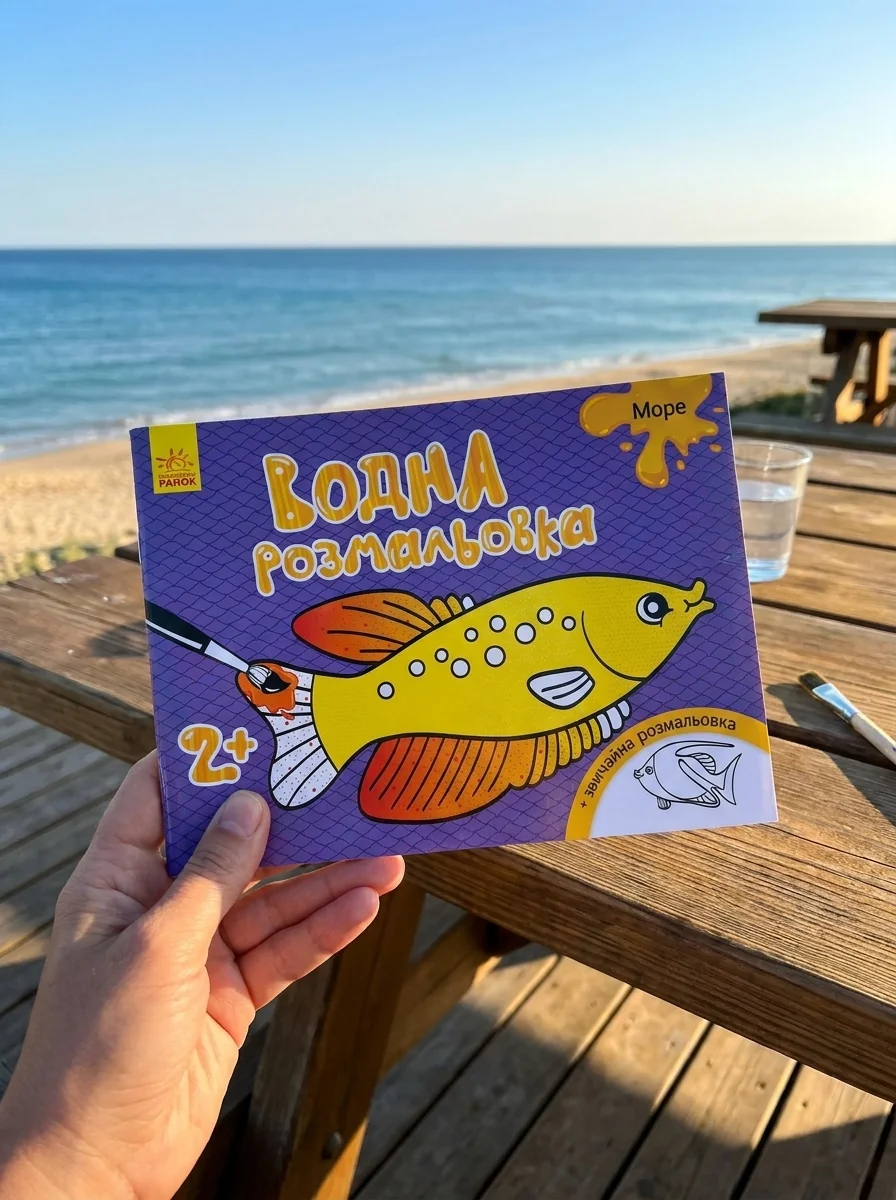 Водна розмальовка. Море — Розмальовки для дітей