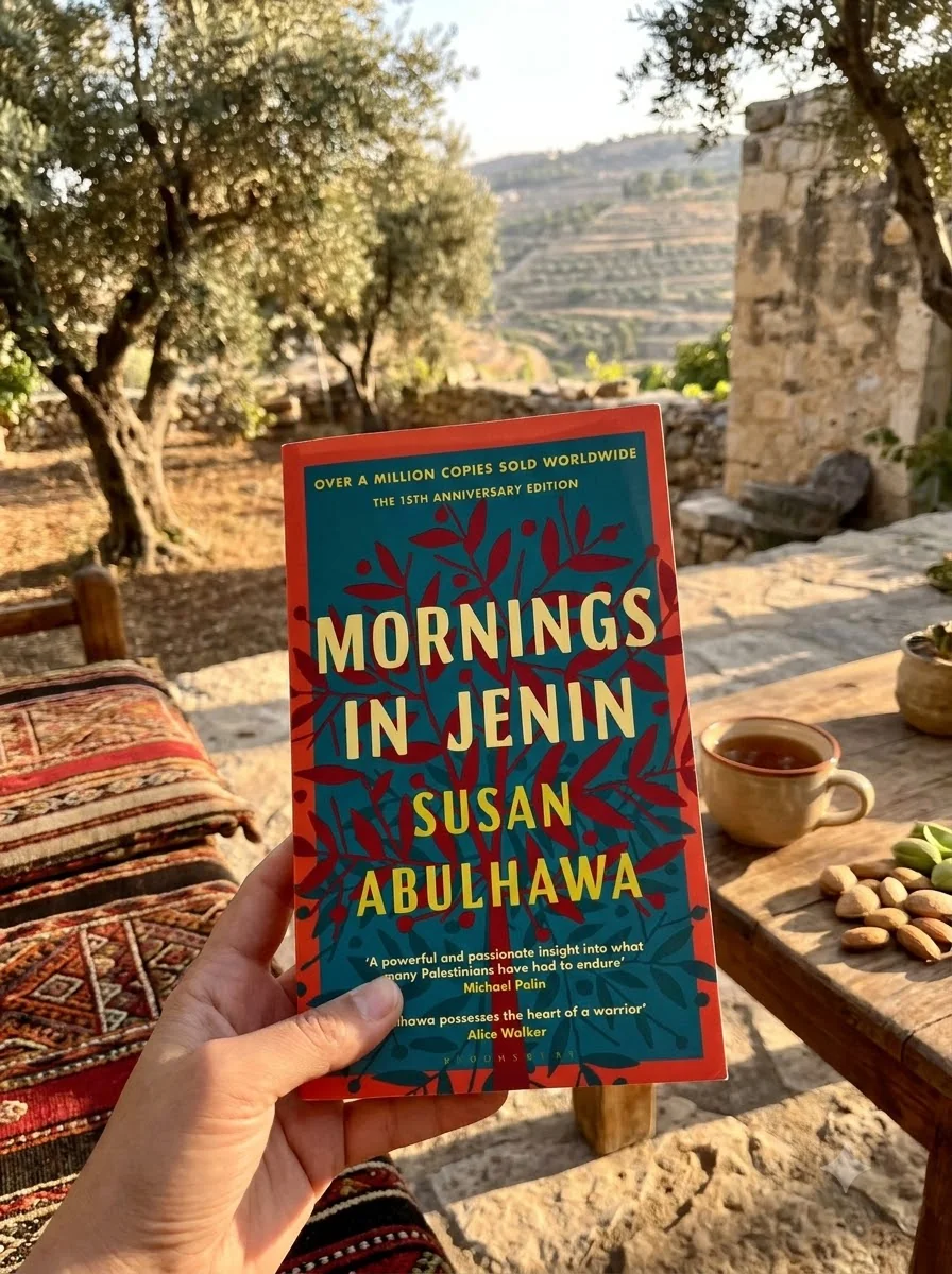 Mornings in Jenin — Сьюзен Абулхава, обкладинка