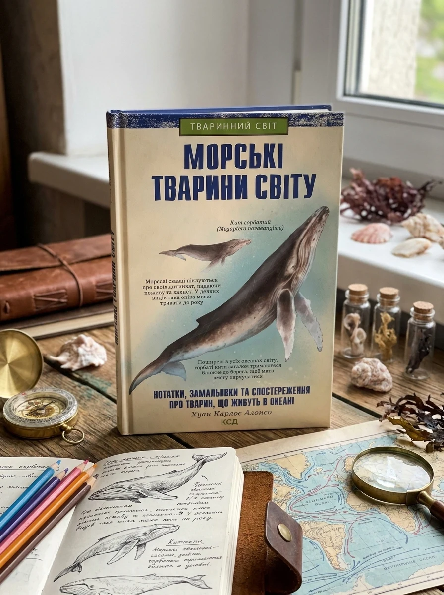 Морські тварини світу. Нотатки, малюнки та спостереження про тварин, що живуть в океані — Наука та психологія