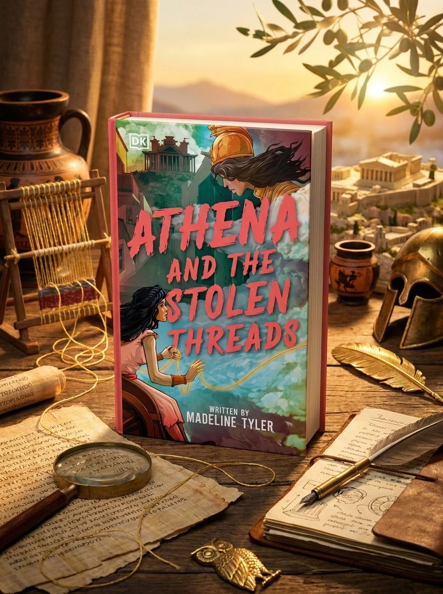 Mount Olympus Mysteries Athena and the Stolen Threads, обкладинка
