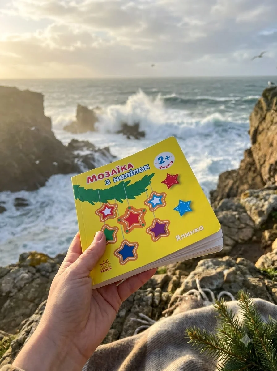 Мозаїка з наліпок. Ялинка. Форма — фото 2