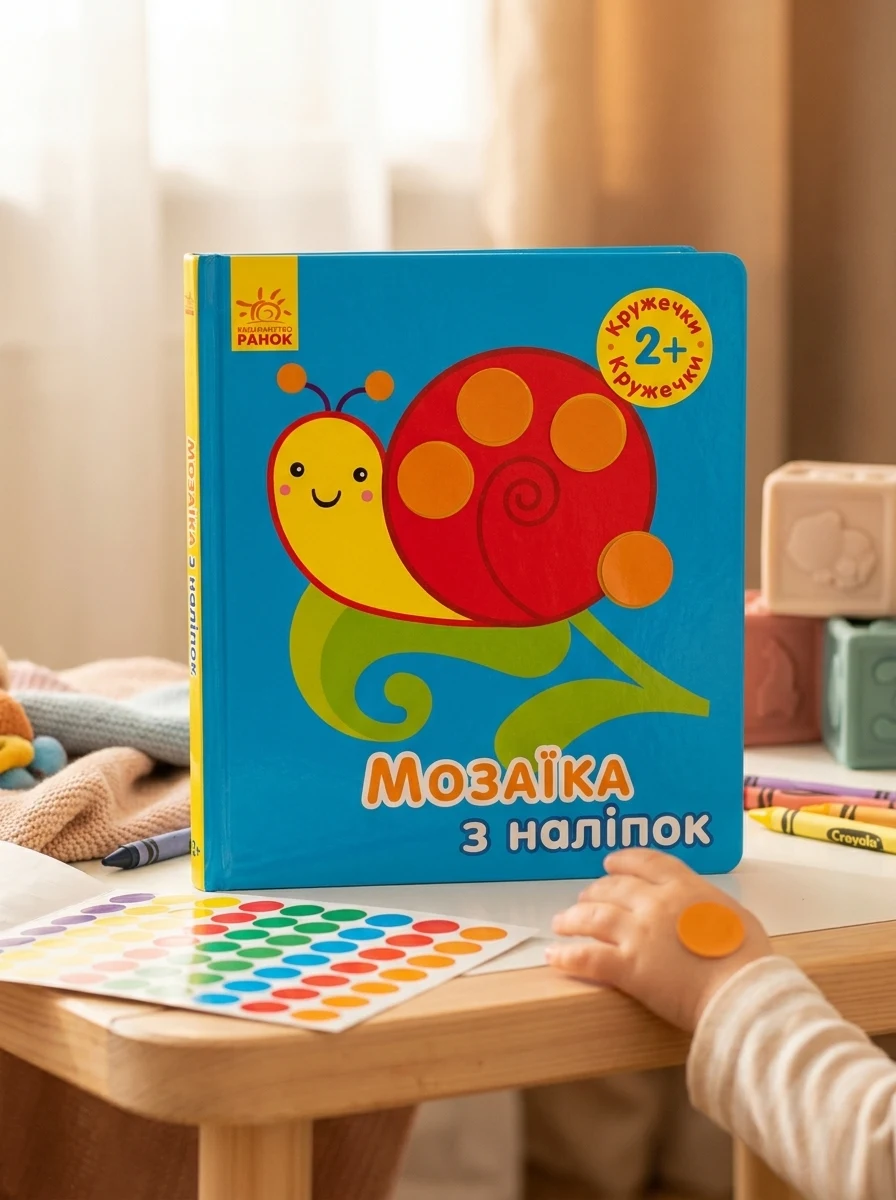 Мозаїка з наліпок. Кружечки. Для дітей від 2 років
