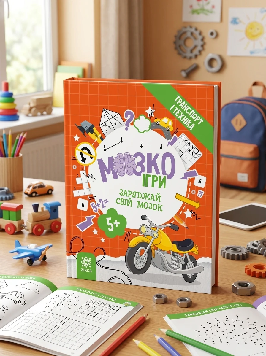 МозкоІгри ''Транспорт і техніка'' 5+, — Дитяча література