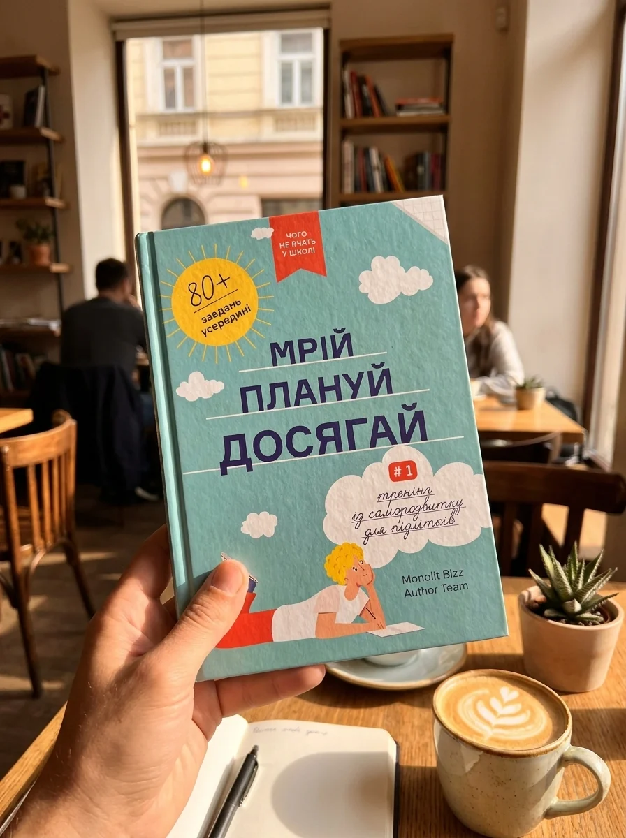 Мрій. Плануй. Досягай. Тренінг із саморозвитку для підлітків №1 — Команда авторів Моноліт Bizz, обкладинка