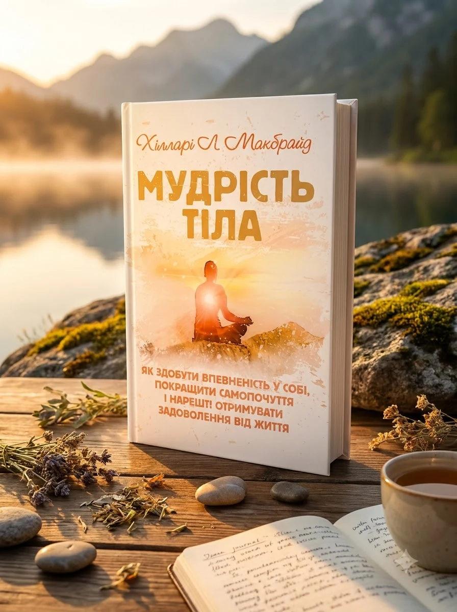 Мудрість тіла. Як здобути впевненість у собі, покращити самопочуття,і нарешті отримувати задоволення від життя — Хілларі Л. Макбрайд, обкладинка