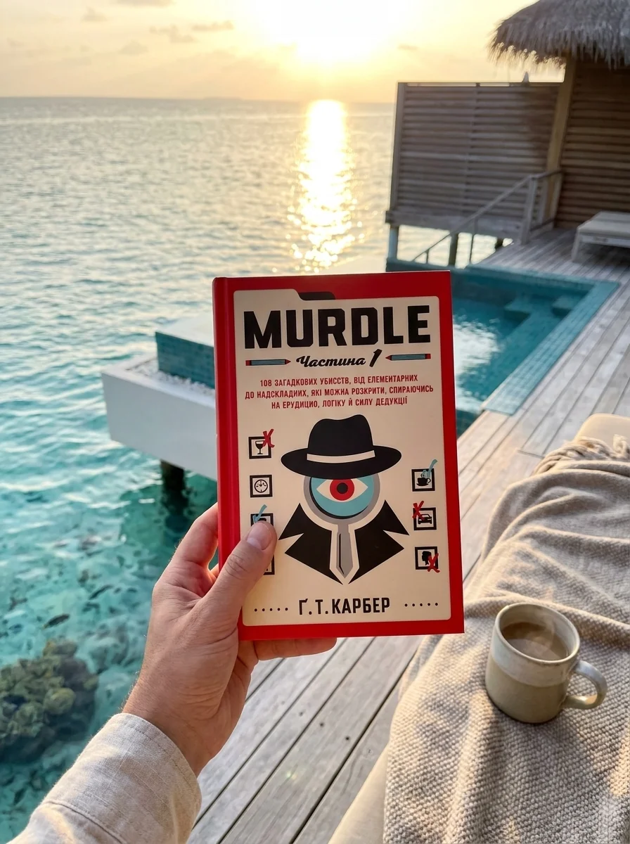 Murdle. Частина 1. 100 загадкових убивств, від елементарних до надскладних, які можна розкрити, спираючись на ерудицію, логіку й силу дедукції — Ґреґ Т. Карбер, обкладинка
