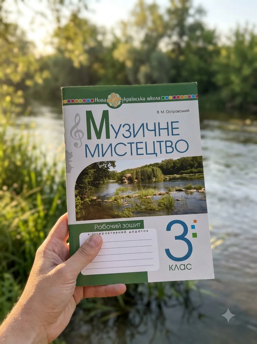 Музичне мистецтво. 3 клас. Робочий зошит — Володимир Островський, обкладинка
