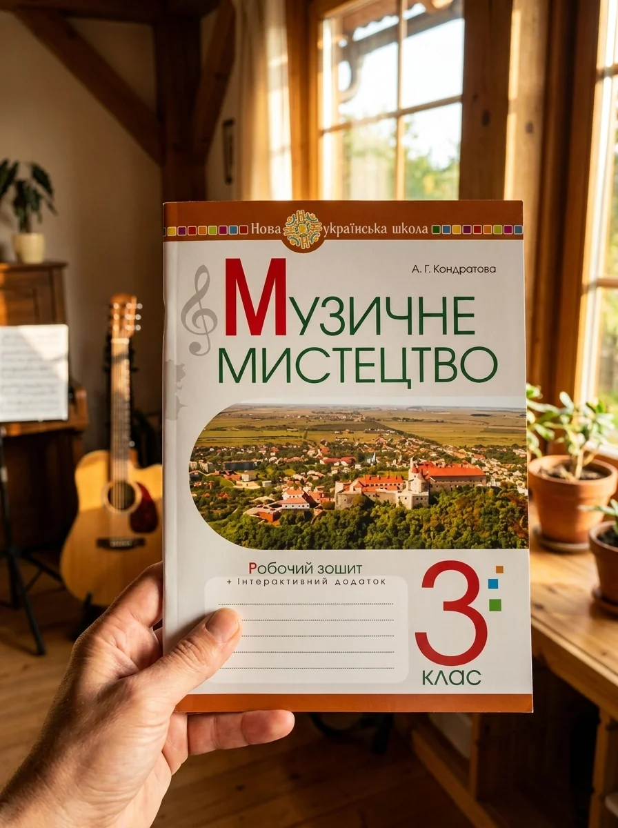 Музичне мистецтво. 3 клас. Робочий зошит — Людмила Кондратова, обкладинка