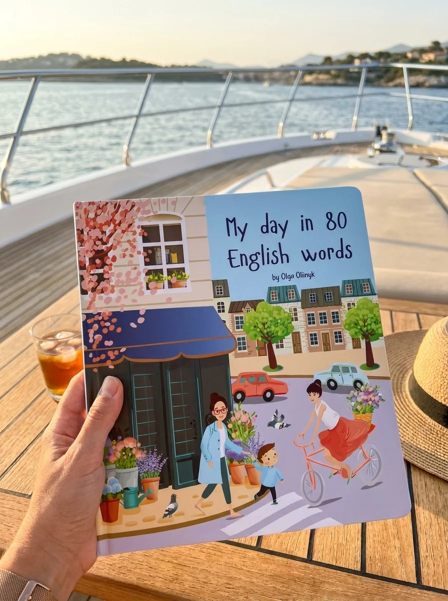 My day in 80 English words Мій день у 80 англійських словах — Дитячі книги