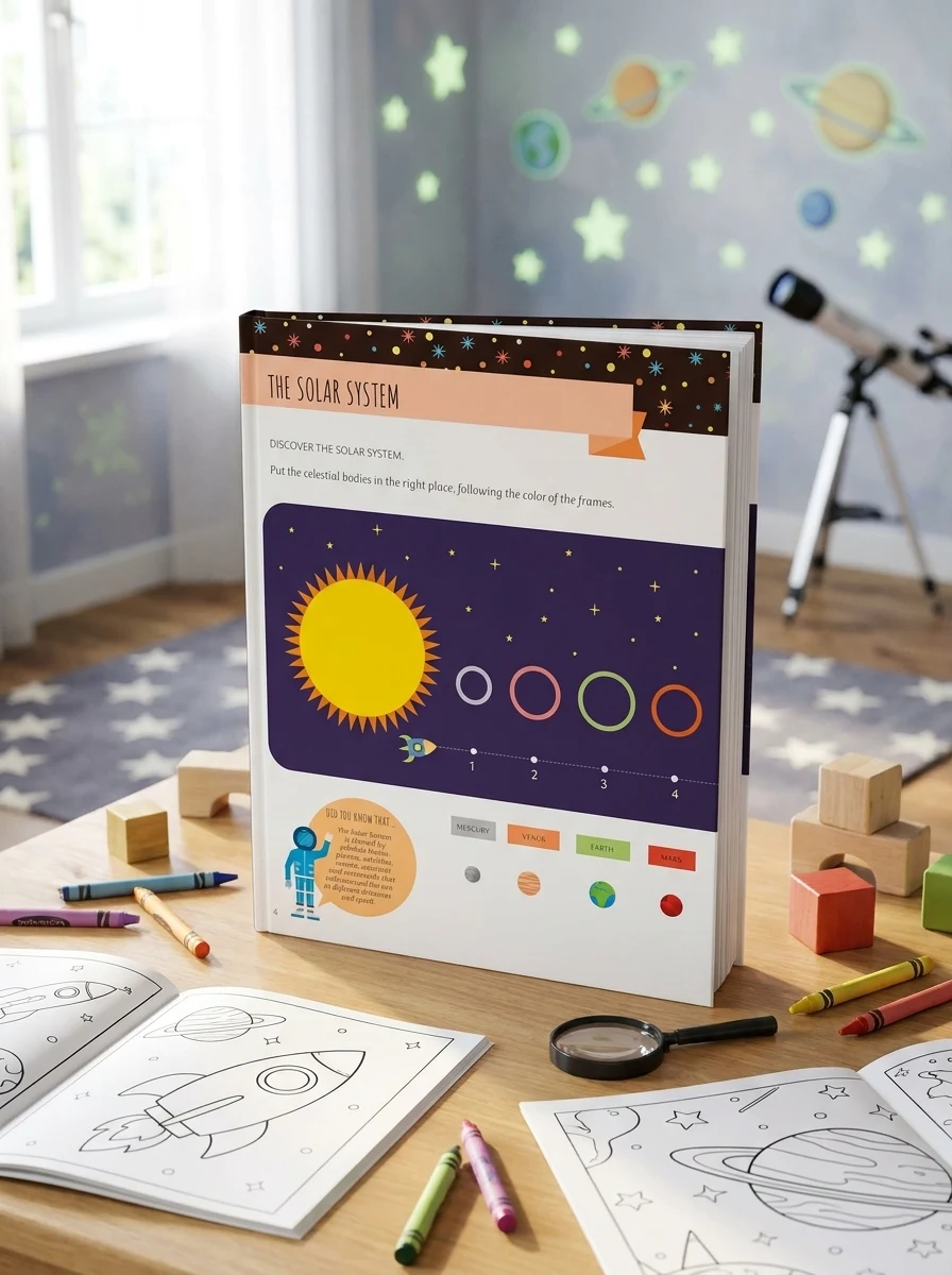 My First Book About Space: Montessori Activity Book