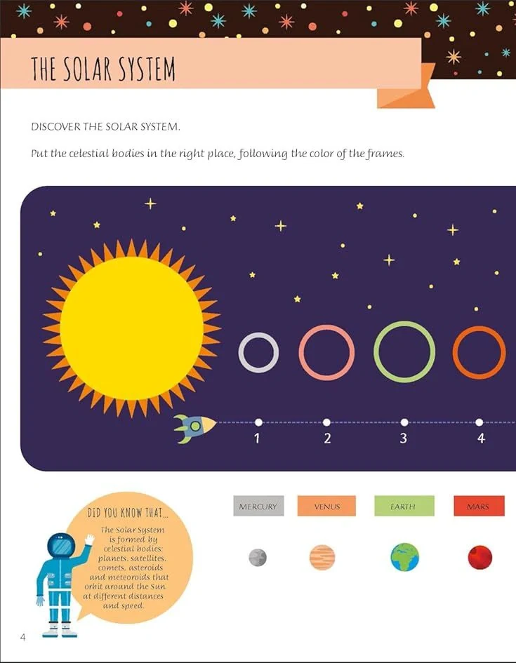 My First Book About Space: Montessori Activity Book