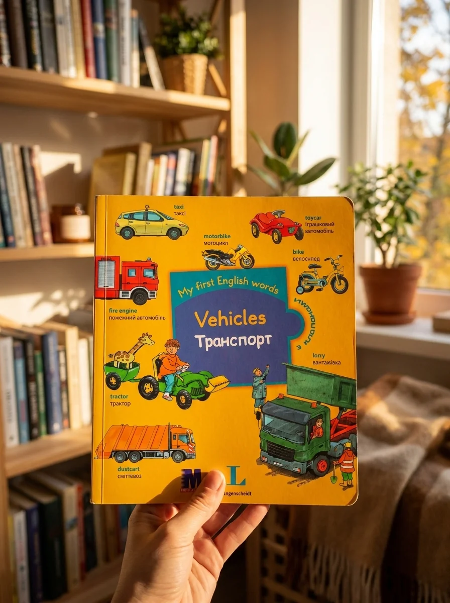 My first English words. Транспорт — Розвивальні книги
