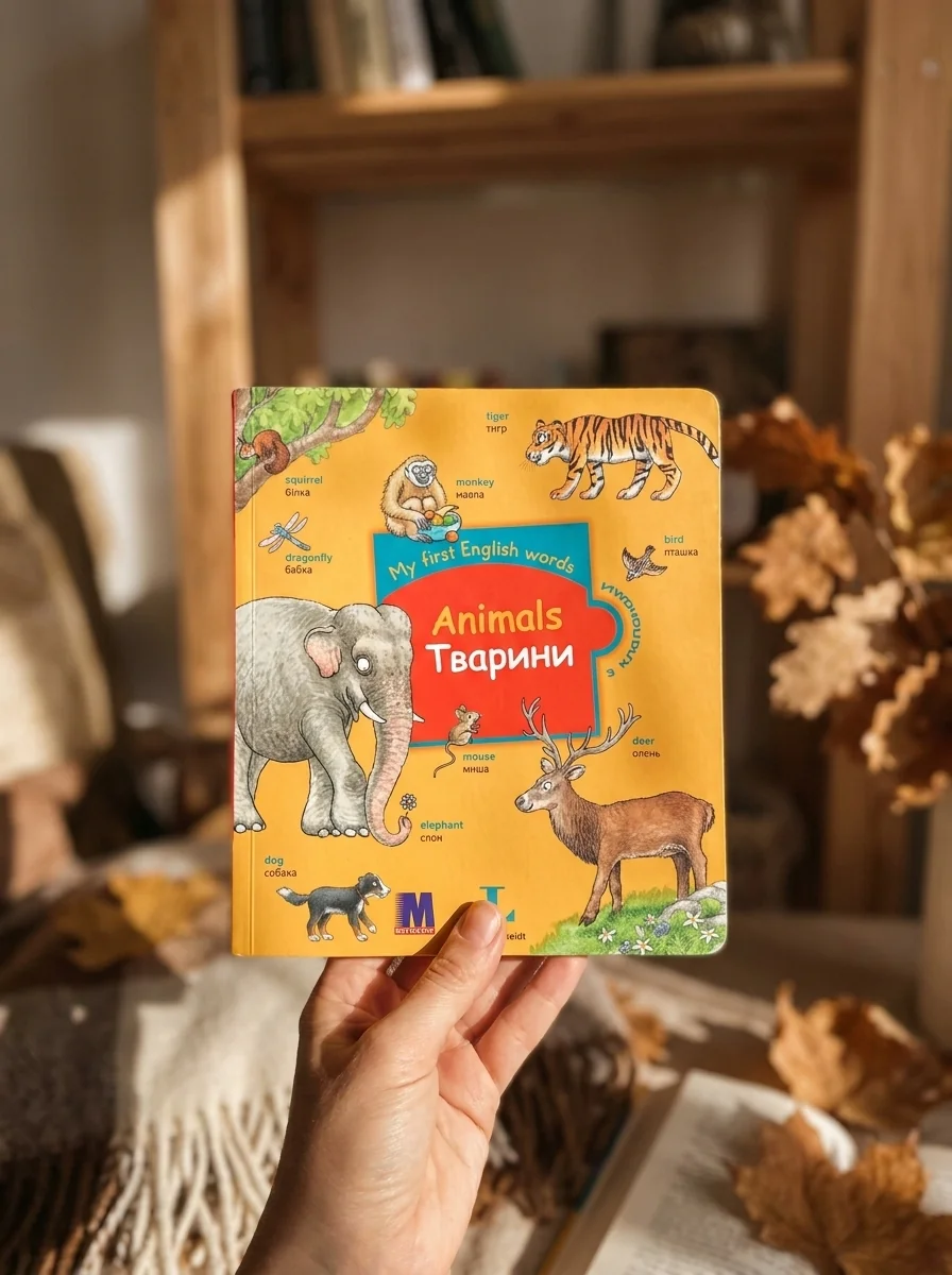 My first English words. Тварини — Розвивальні книги