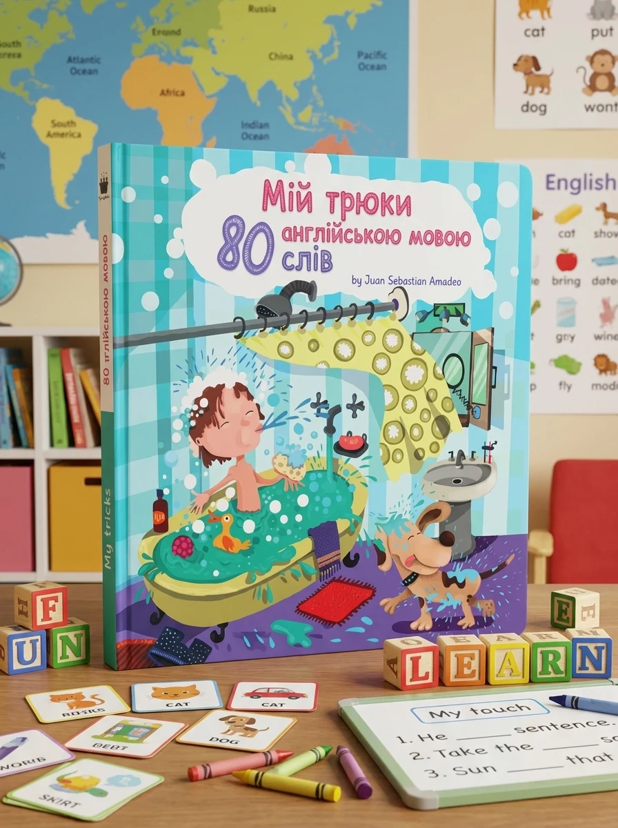 My tricks in 80 English words Мої витівки у 80 англійських словах — Дитячі книги