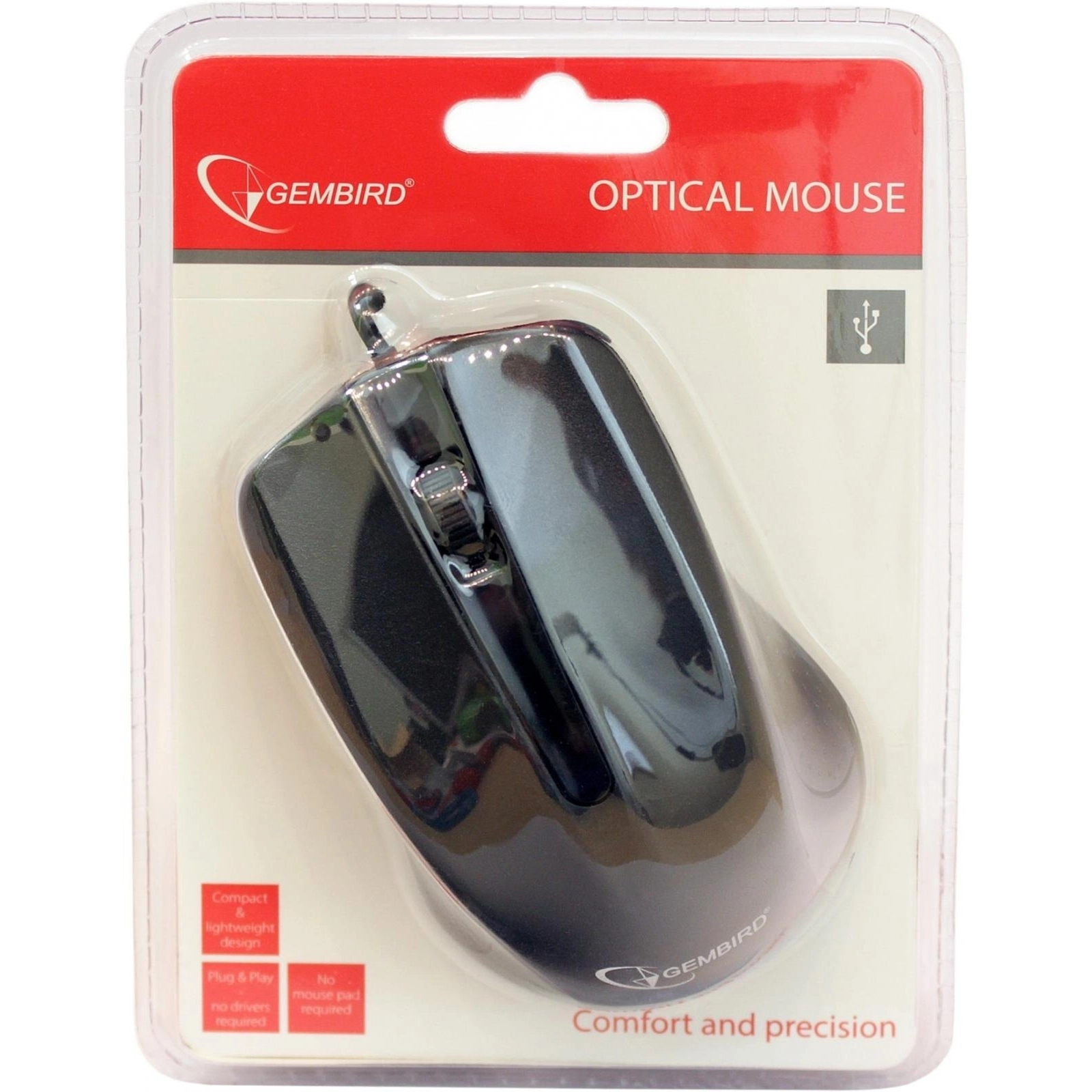 Миша дротова GMB MUS-101 Black USB
