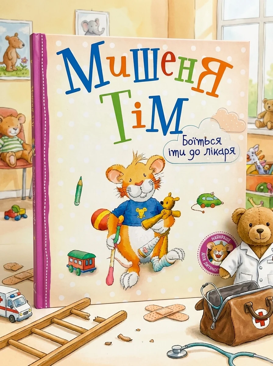 Мишеня Тім боїться іти до лікаря — Дитячі книги