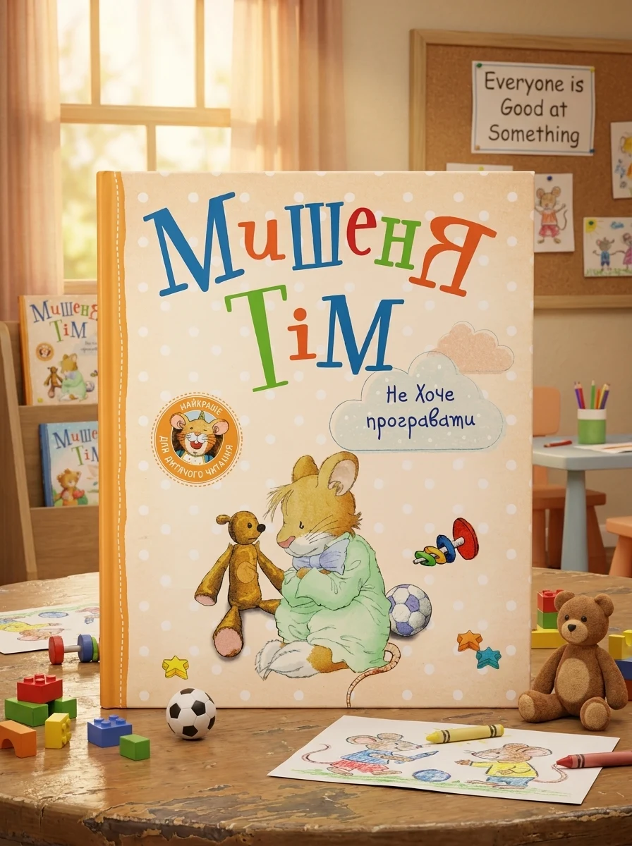 Мишеня Тім не хоче програвати — Дитячі книги