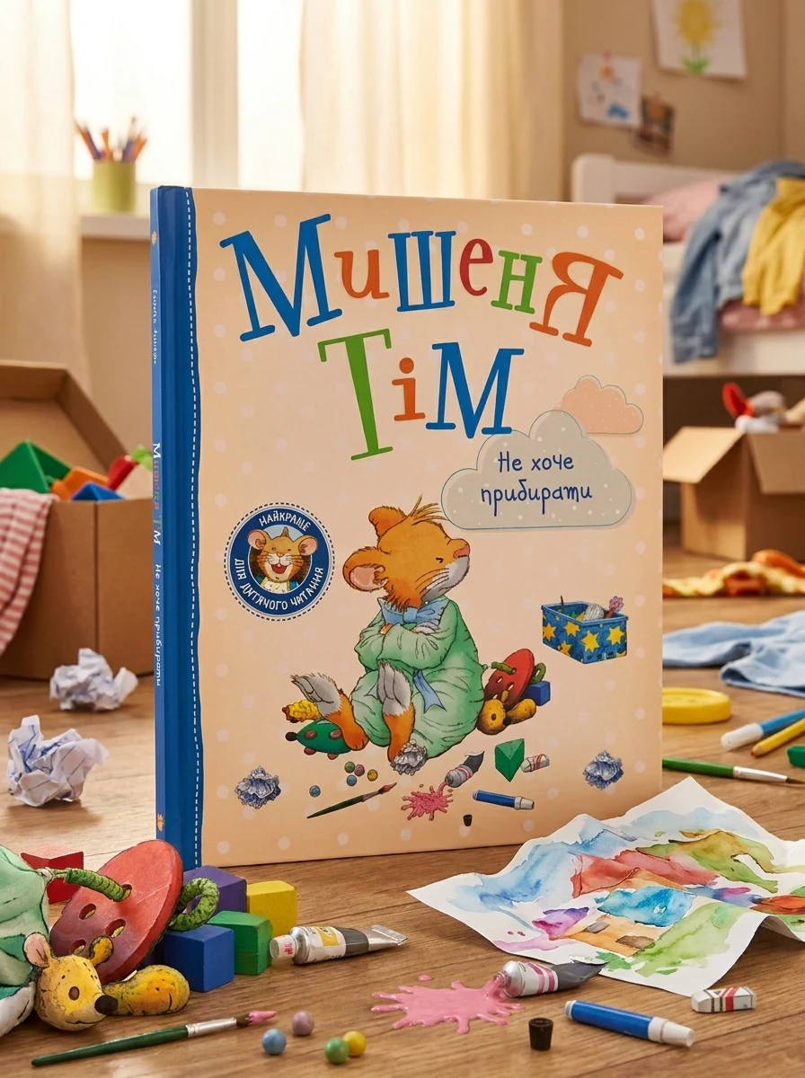 Мишеня Тім не хоче прибирати — Дитячі книги