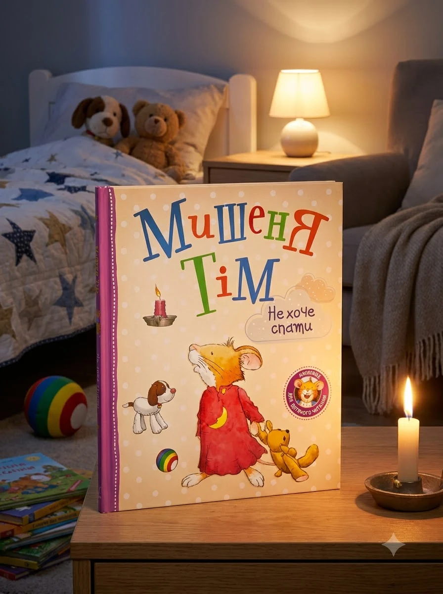 Мишеня Тім не хоче спати — Дитячі книги