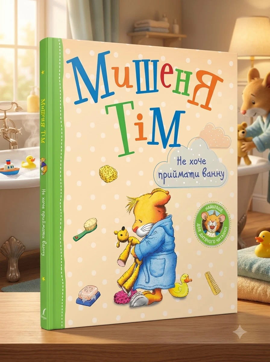 Мишеня Тім. Не хочу приймати ванну — Дитячі книги