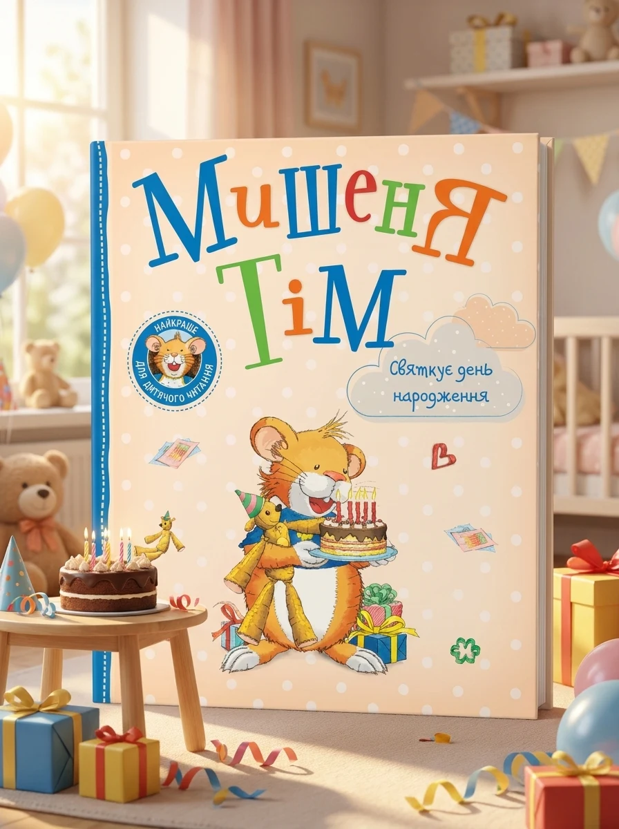 Мишеня Тім святкує день народження — Дитячі книги
