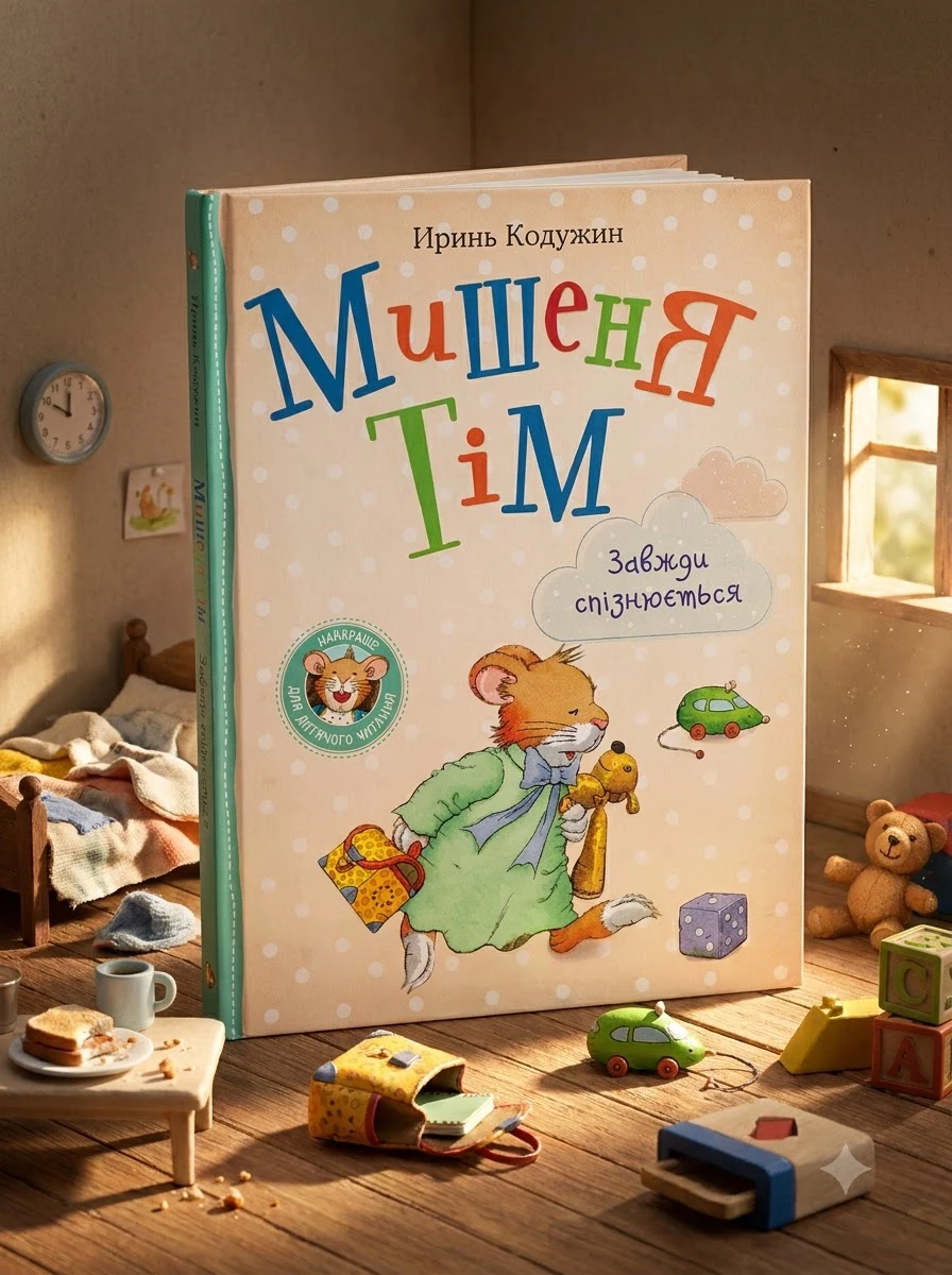 Мишеня Тім завжди спізнюється — Дитячі книги