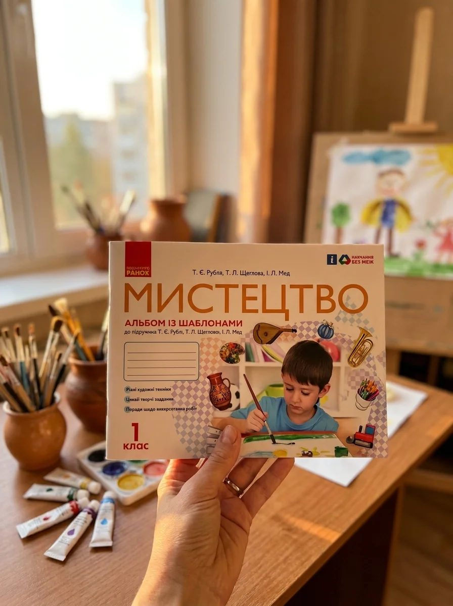 Мистецтво. 1 клас. Альбом із шаблонами + Робочий зошит, обкладинка