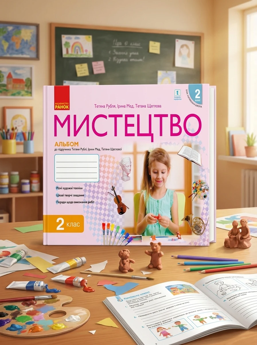 Мистецтво 2 клас. Альбом з робочим зошитом до підручника Рублі Т.Є. та ін. — Дитяча література