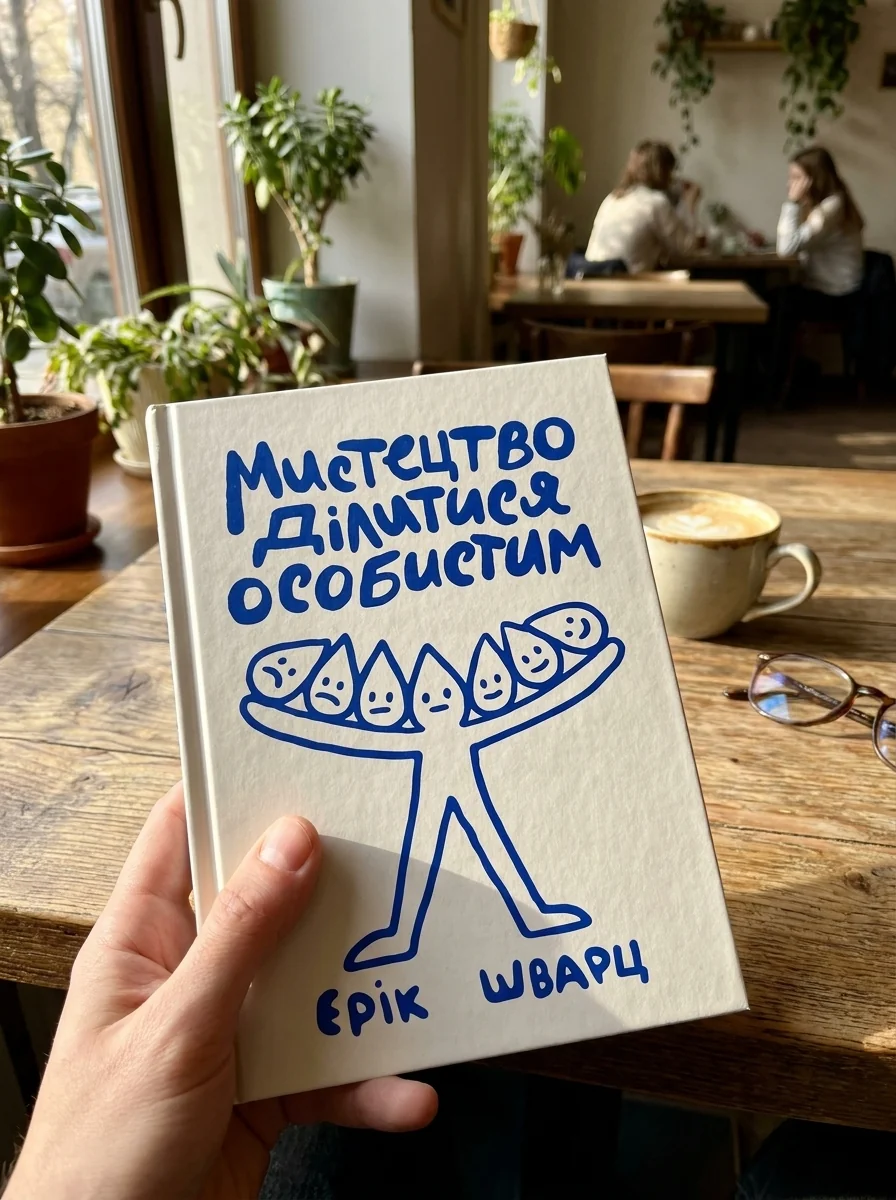 Мистецтво ділитися особистим — Ерік Шварц, обкладинка