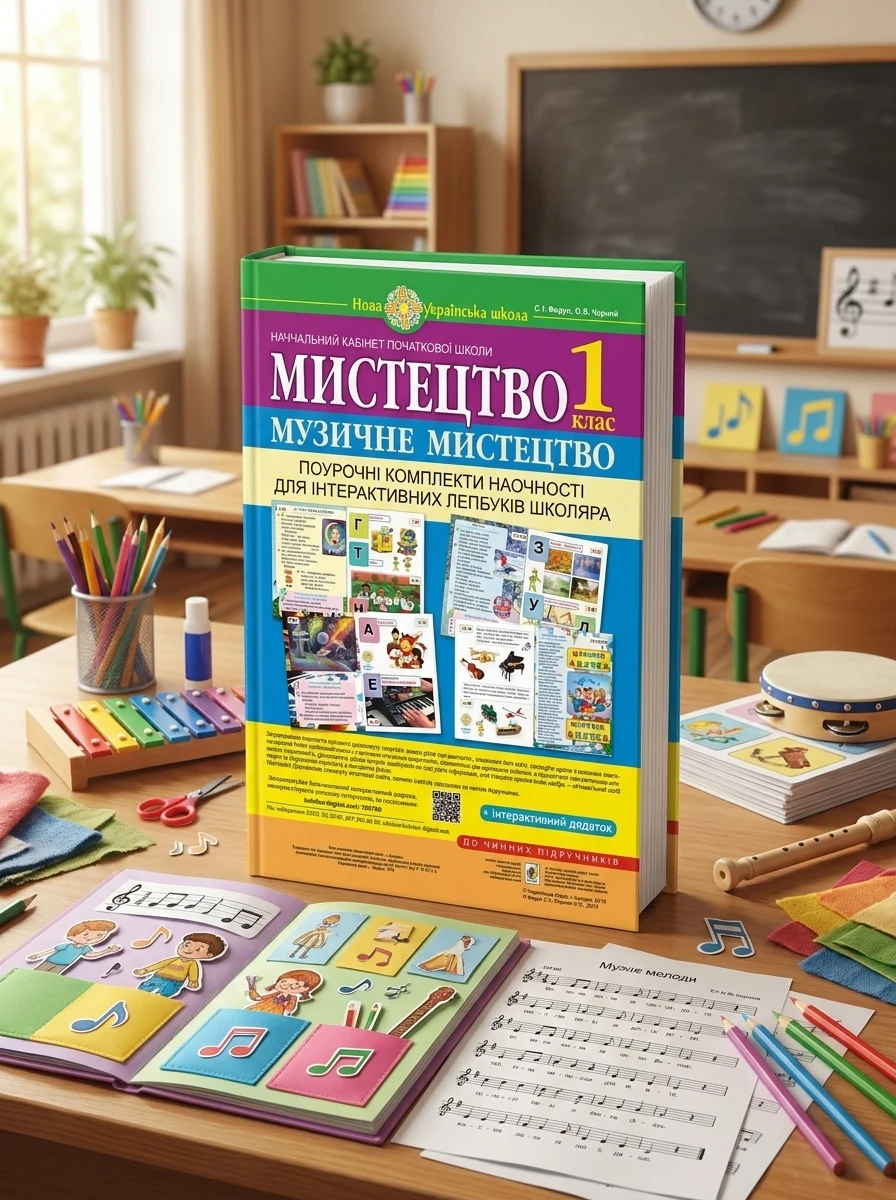Мистецтво. Музичне мистецтво. 1 клас. Поурочні комплекти наочності для інтерактивних лепбуків школяра — Дитяча література