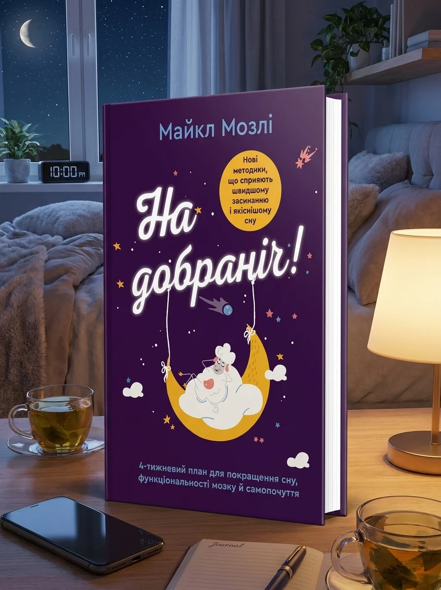 На добраніч. 4-тижневий план для покращення сну, функціональності мозку і самопочуття — Наука та психологія