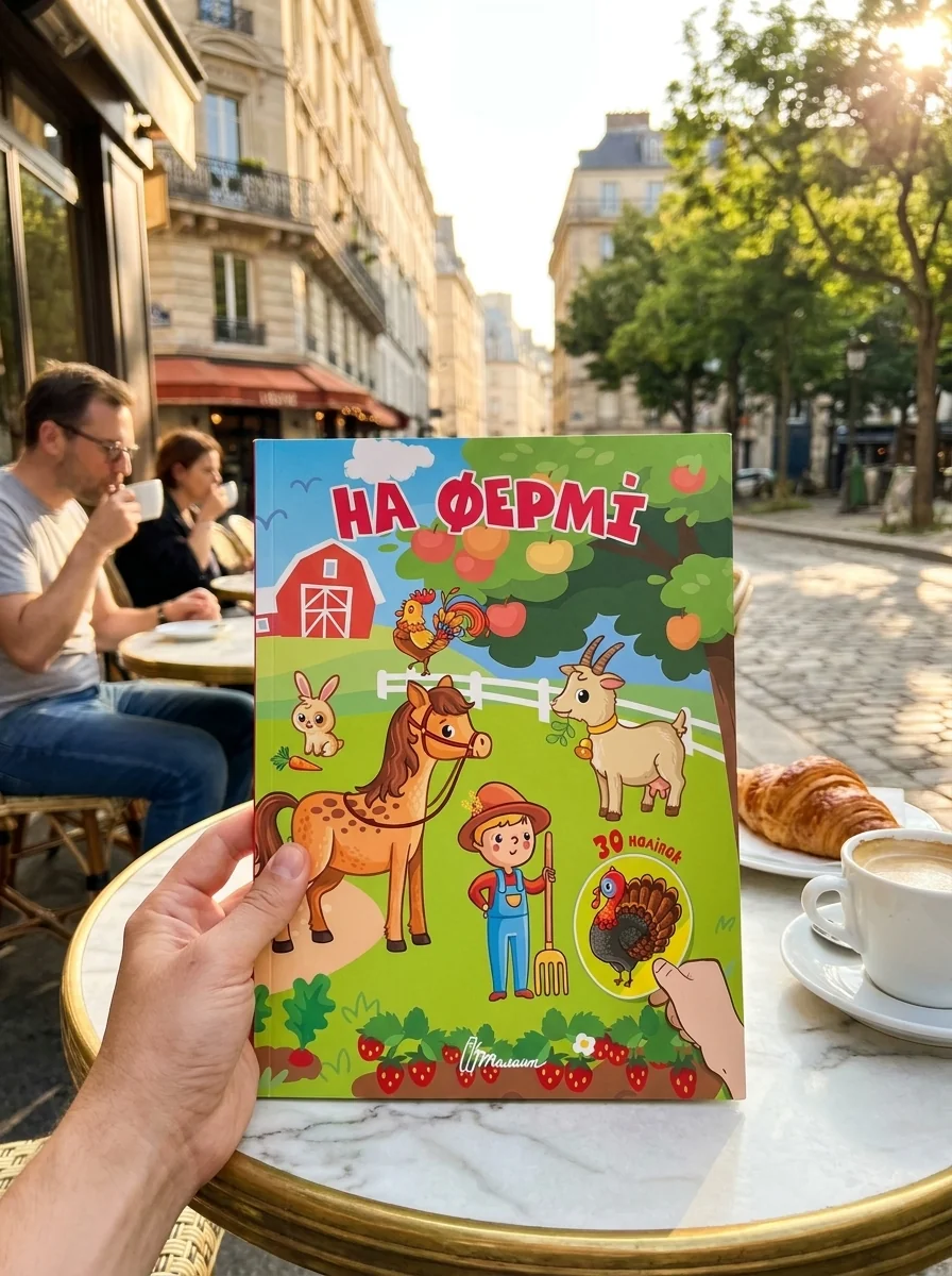 На фермі. 30 наліпок — Лілія Гуменна, обкладинка