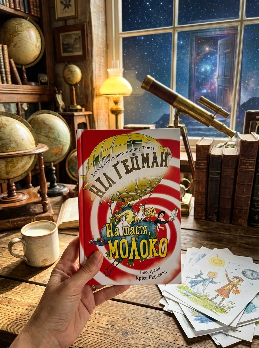 На щастя молоко Ніл Ґейман КМ-Букс 1061 — Дитяча література