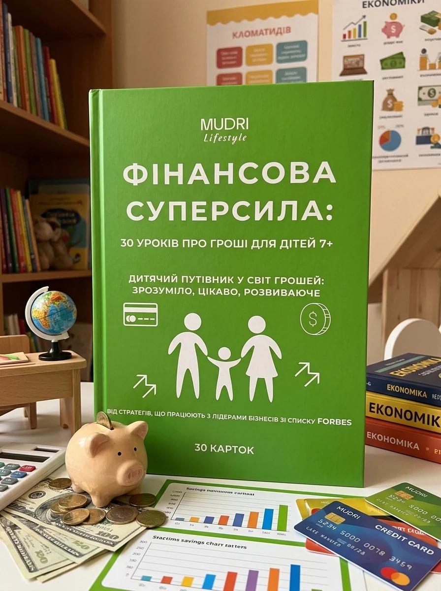 Набір карток "Фінансова суперсила: 30 уроків про гроші для дітей", фото 2