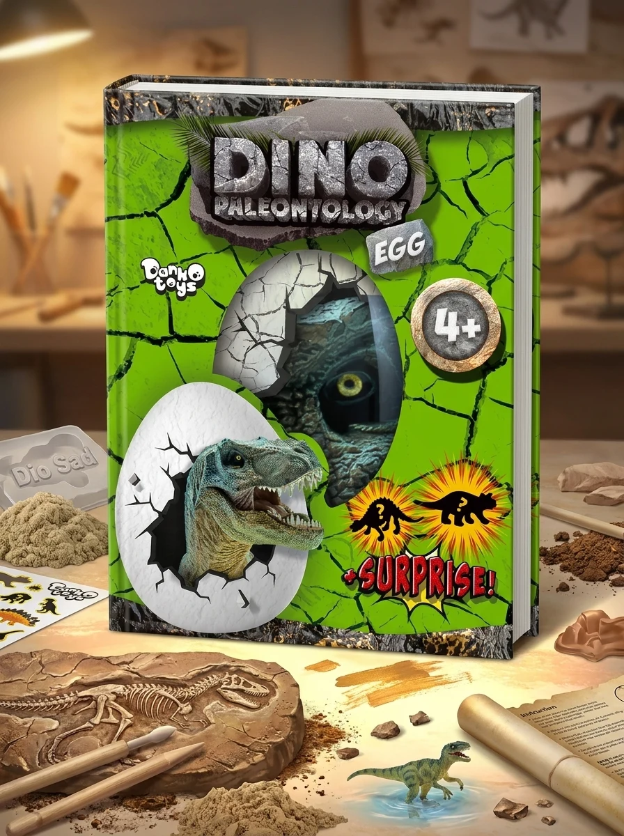 Набір креативної творчості Dino Paleontology EGG 4в1