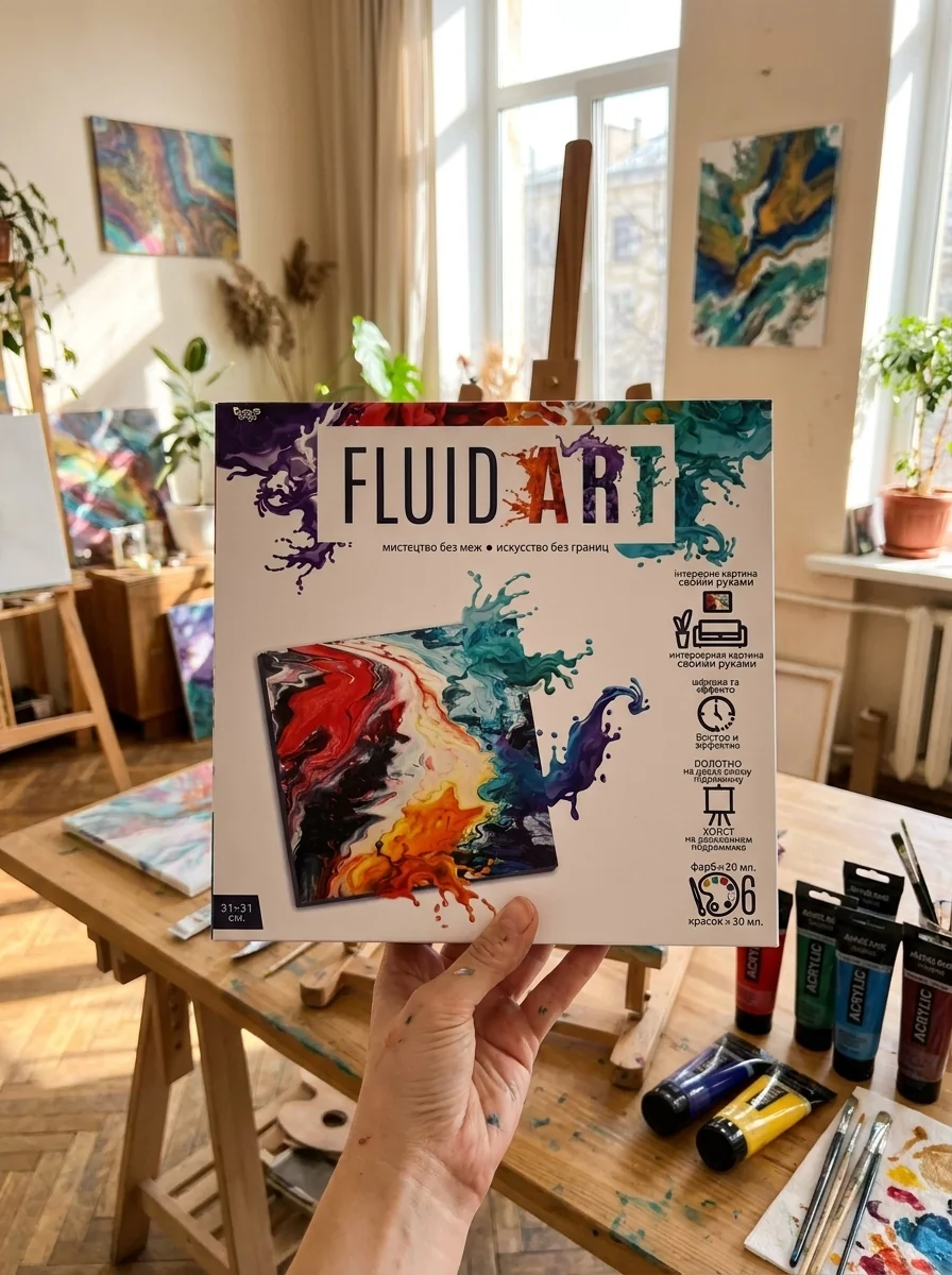 Набір креативної творчості Fluid ART (03) FA-01-03, обкладинка