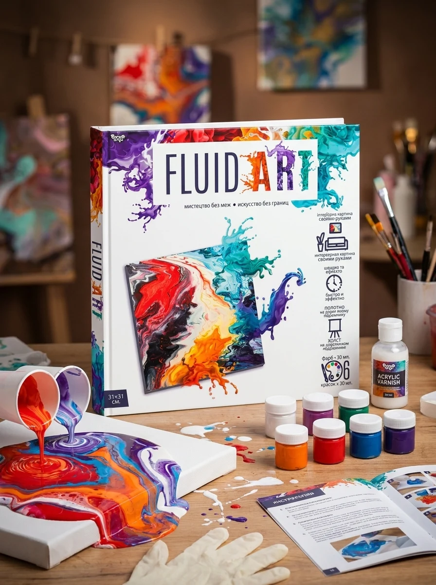 Набір креативної творчості Fluid ART (03) FA-01-03, фото 2