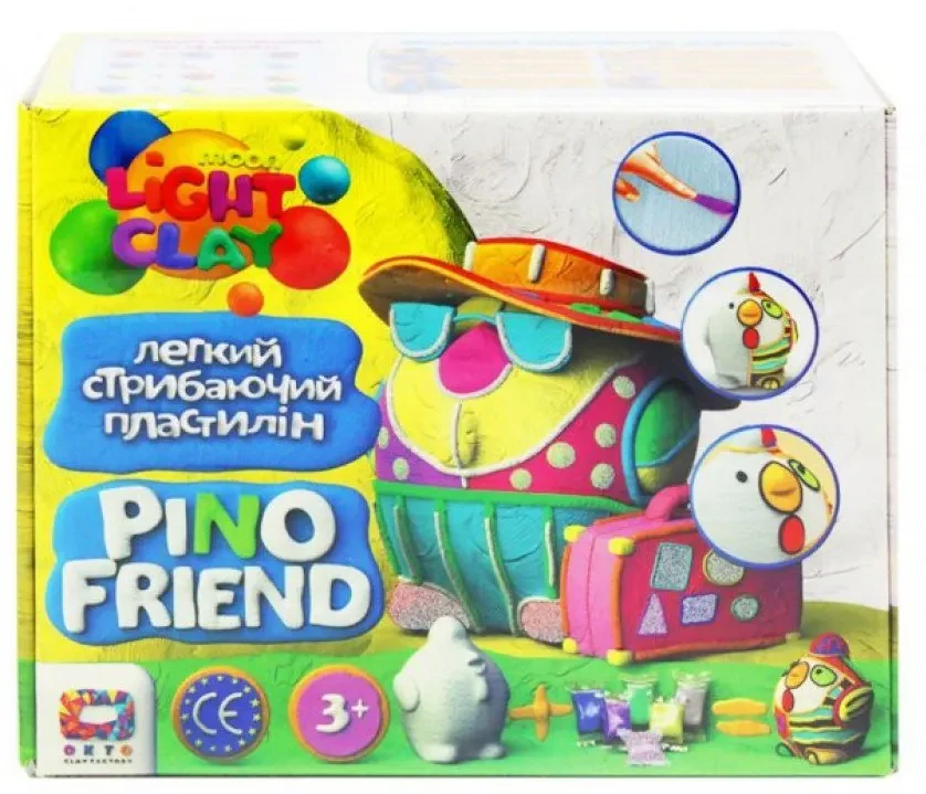 Набір легкого стрибаючого пластиліну TM Moon Light Clay Pino КОКО