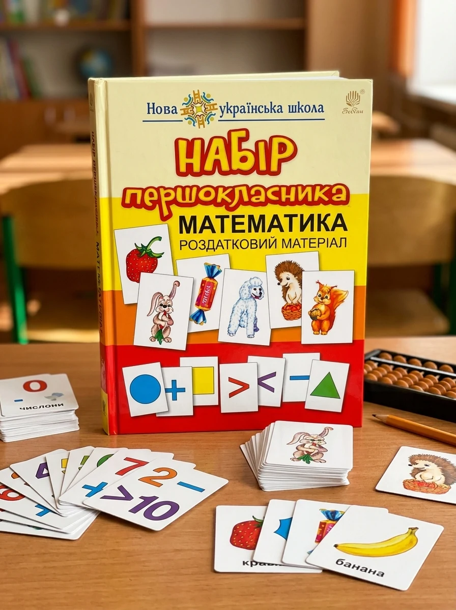 Набір першокласника. Математика. Роздатковий матеріал (з магнітами)