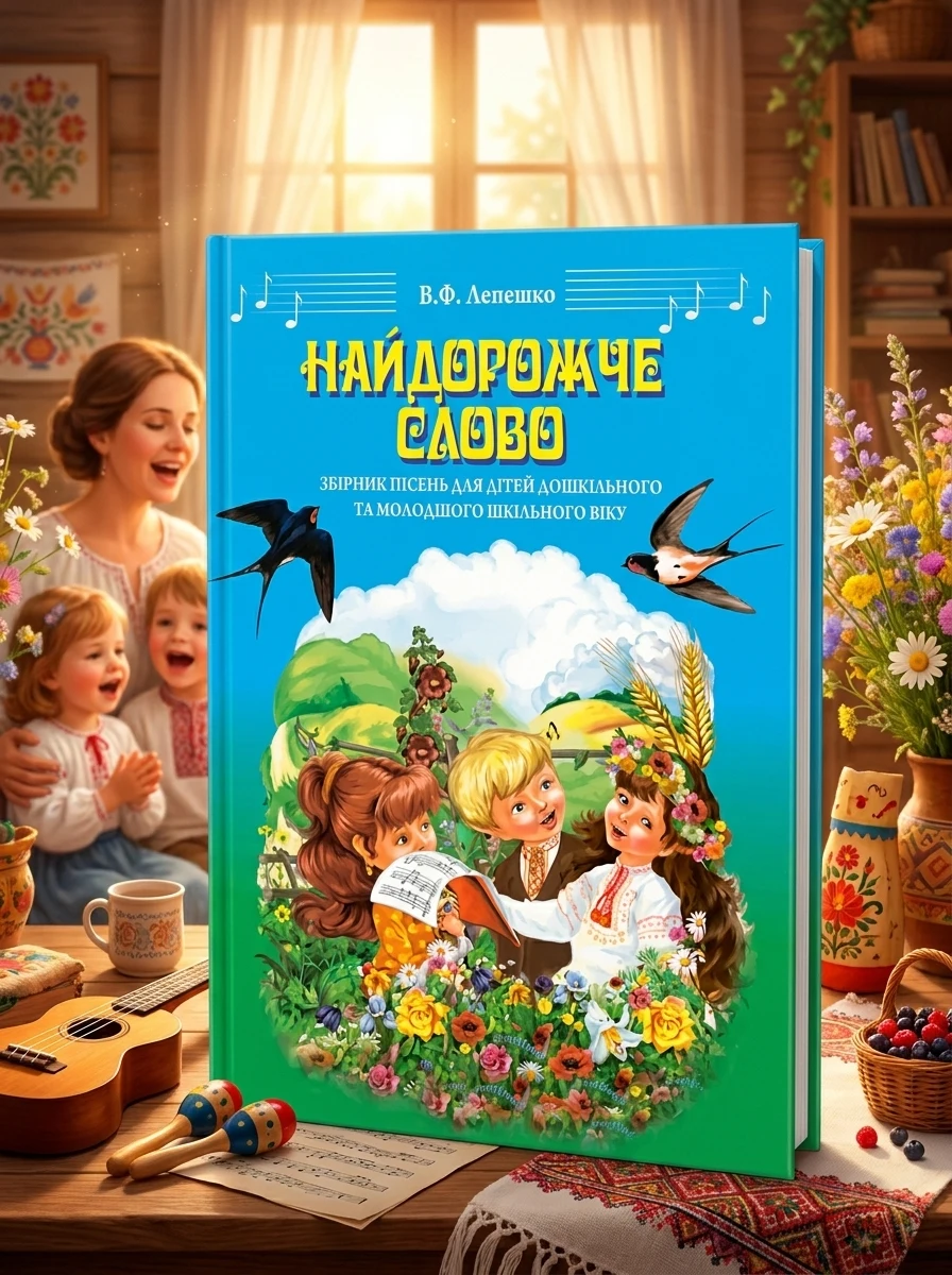 Найдорожче слово. Збірник пісень для дітей дошкільного та молодшого шкільного віку — Дитяча література