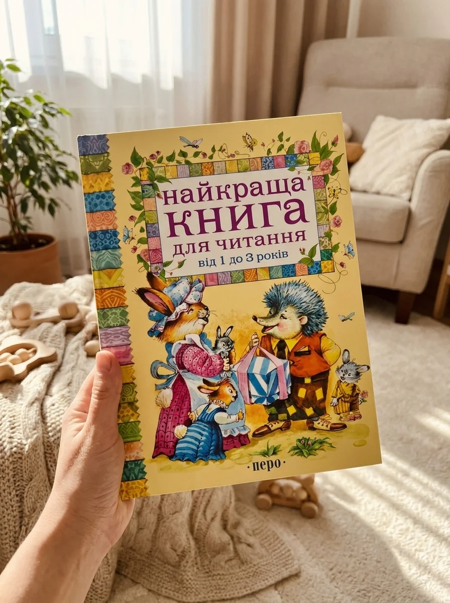 Найкраща книга для читання від 1 до 3 років, обкладинка