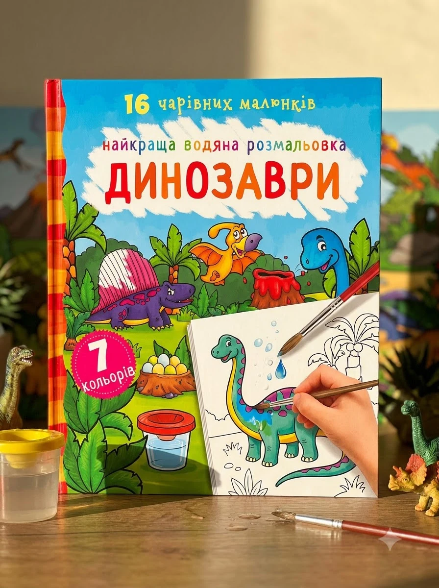 Найкраща водяна розмальовка. Динозаври — фото 2