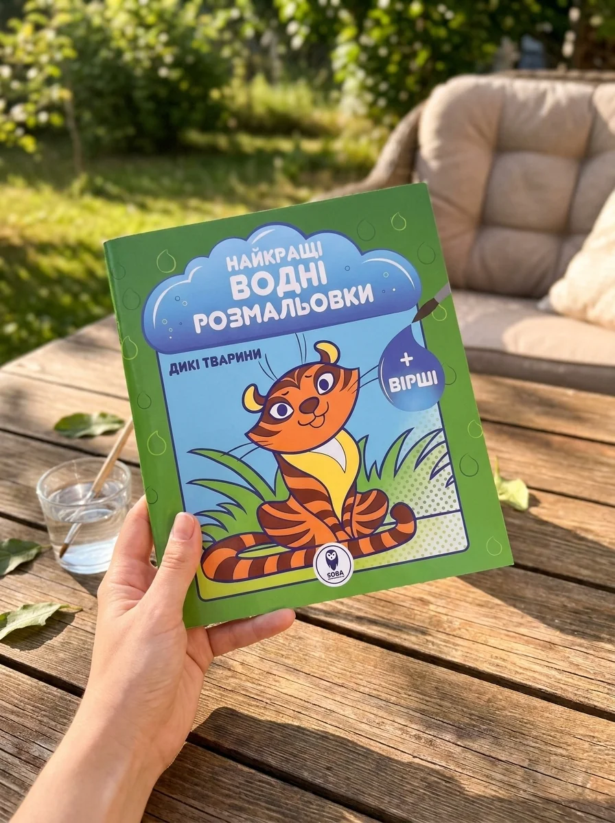 Найкращі водні розмальовки. Дикі тварини — Розмальовки для дітей