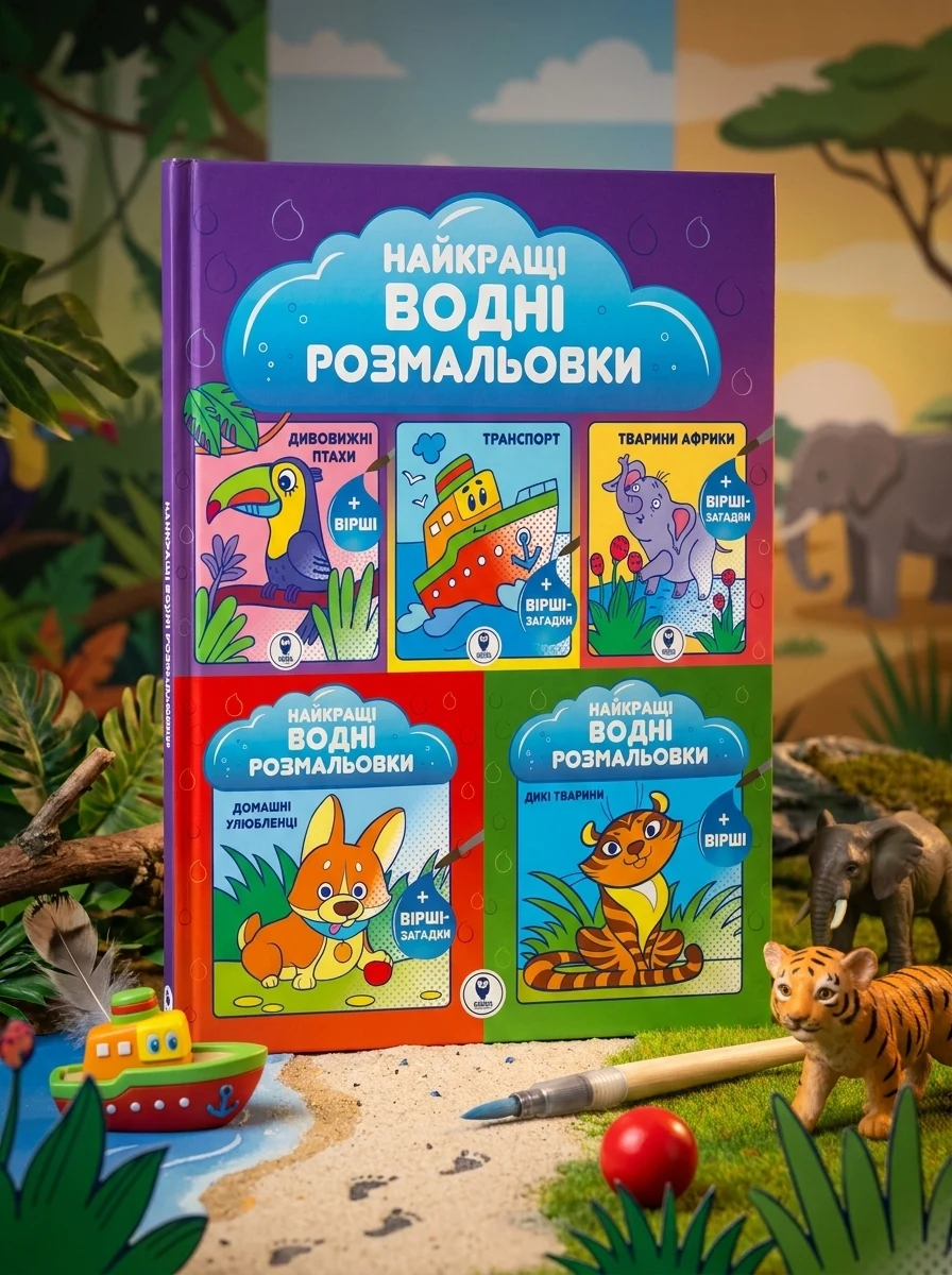 Найкращі водні розмальовки. Комплект 5 штук — Книги