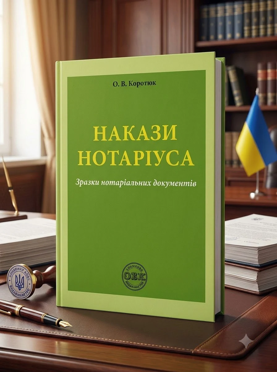 Накази нотаріуса. Зразки нотаріальних документів — Оксана Коротюк, обкладинка