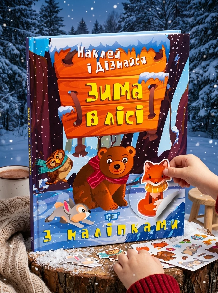 Наклей і дізнайся. Зима в лісі — фото 2